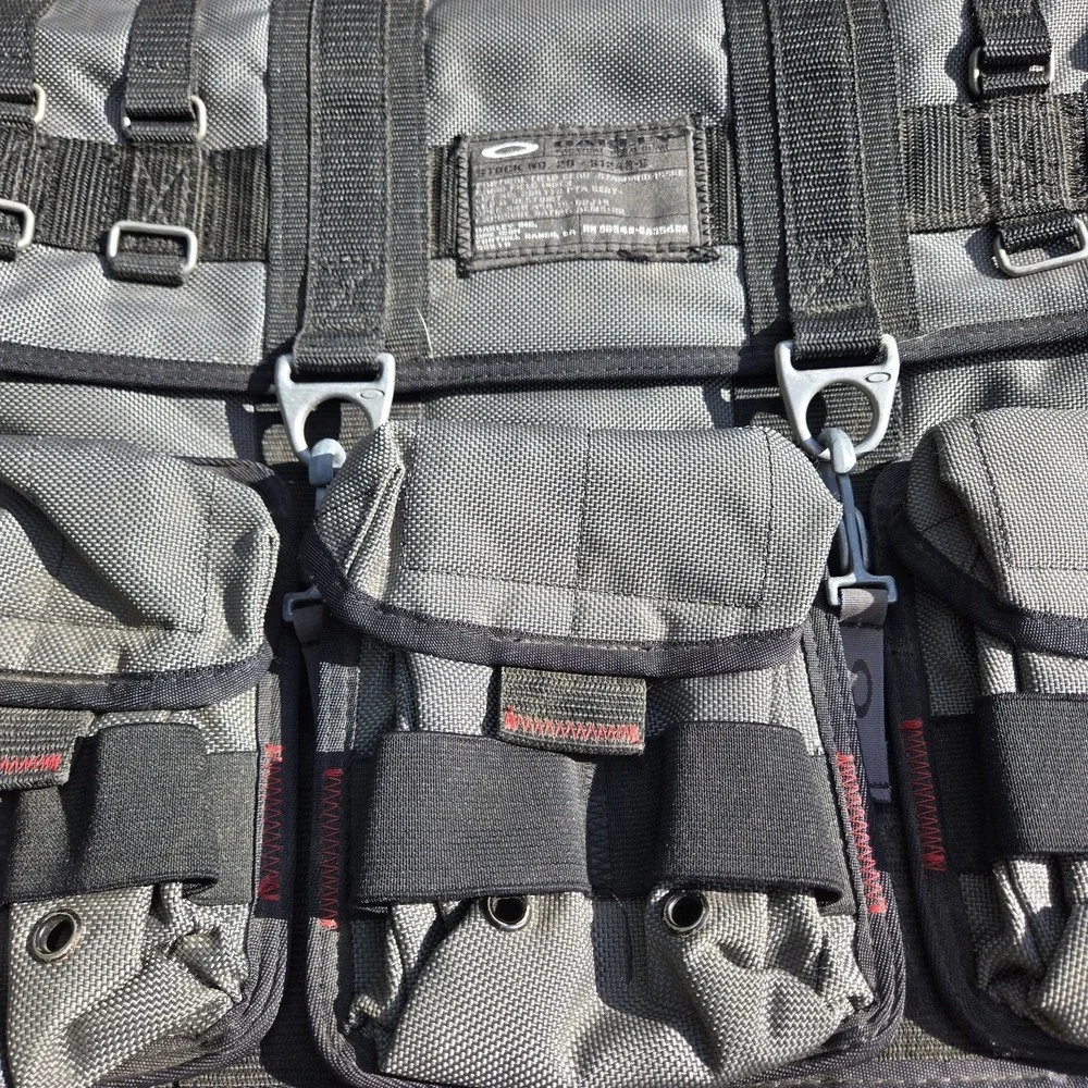 Vintage Oakley AP SI Tactical Field Gear Messenger Laptop Bag Black Rare